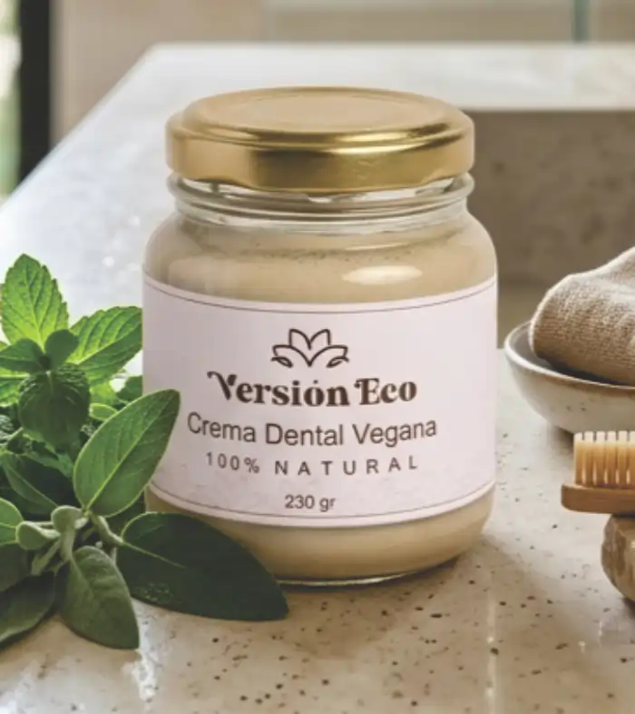 Crema dental vegana sin químicos agresivos ni crueldad animal.